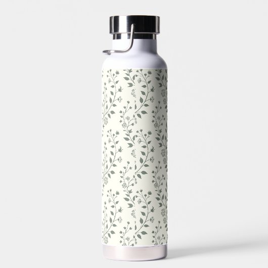Modern Boho Floral Pattern Sage Cream Trinkflasche (Rechts)