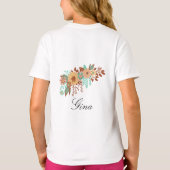 Modern Boho Floral T-Shirt (Rückseite)
