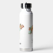 Modern Boho Floral Trinkflasche (Links)