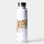 Modern Boho Floral Trinkflasche (Links)