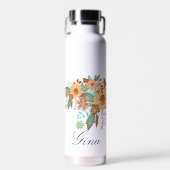 Modern Boho Floral Trinkflasche (Vorne)