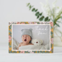 Modern Boho Floral Two Foto Babydusche