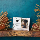 Modern Boho Foto Abschluss Plaque Fotoplatte (Seite)