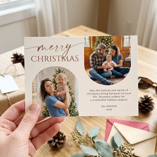 Modern Boho Frohe Weihnachten 2 Foto