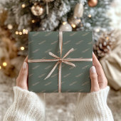 Modern Boho Frohe Weihnachten | Bäume | Kiefer | Geschenkpapier Set