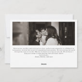 Modern Boho Frohe Weihnachten Fünf Foto (Rückseite)