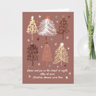 Modern Boho Frohe Weihnachten / Neujahr Card Dankeskarte