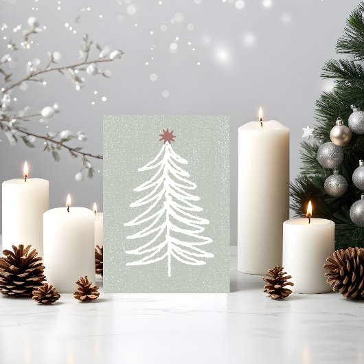 Modern Boho Frohe Weihnachten / Neujahr Card Dankeskarte