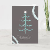 Modern Boho Frohe Weihnachten / Neujahr Card Dankeskarte (Vorderseite)