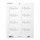 Modern Boho Frohe Weihnachten Rechteckiges Geschen (Vorne)