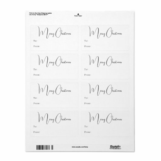 Modern Boho Frohe Weihnachten Rechteckiges Geschen (Vorne)