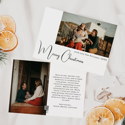 Modern Boho Frohe Weihnachten Zwei Foto