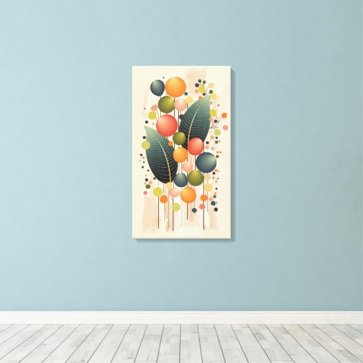 Modern Boho & Geometric Leinwanddruck (Insitu (Holzboden))