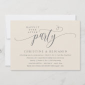 Modern Boho glücklich je nach Empfang Party Einladung (Vorderseite)