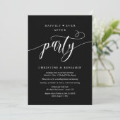 Modern Boho glücklich je nach Empfang Party Einladung (Stehend Vorderseite)