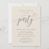 Modern Boho glücklich je nach Empfang Party Einladung (Vorderseite)