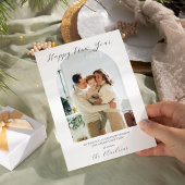 Modern Boho glücklich Neues Jahr Einladung