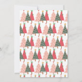 Modern Boho Hand Drawn Whimsical Feiertagskarte (Rückseite)