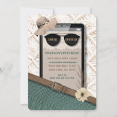 Modern Boho Handy Geburtstagseinladung Einladung (Vorderseite)