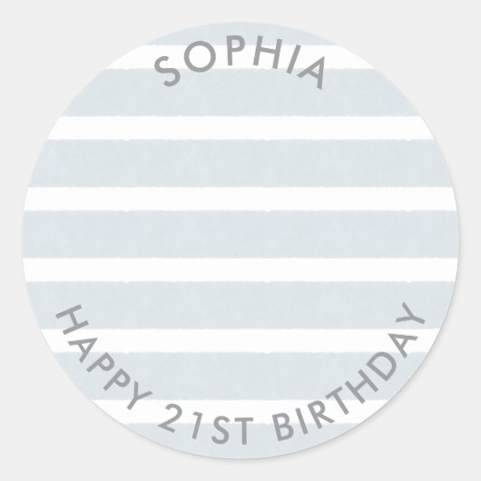 Modern Boho Happy Birthday Foto Runder Aufkleber (Vorderseite)