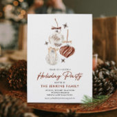 Modern Boho Holiday Party Invitation Einladung