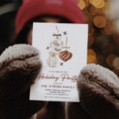 Modern Boho Holiday Party Invitation Einladung
