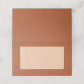 Modern Boho Jewel Earth Tone Platzkarten (Außenseite Aufgefaltet)