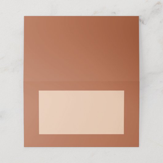 Modern Boho Jewel Earth Tone Platzkarten (Außenseite Aufgefaltet)