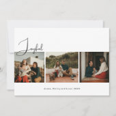 Modern Boho Joyful Drei Fotos Weihnachten (Vorderseite)