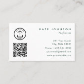 Modern Boho Jungle Animals Floral Green Colorful  Visitenkarte (Rückseite)