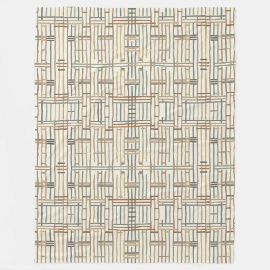 Modern Boho Linear Geometric ID1276 Fleecedecke (Vorderseite)