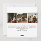 Modern Boho Merry Alles Sechs Foto Weihnachten (Rückseite)