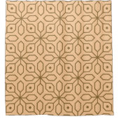 Modern Boho Mud Cloud Tribal Muster Camel Duschvorhang (Vorderseite)