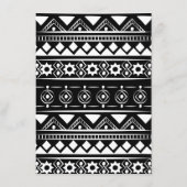 Modern Boho Muster Wedding Arch Burnt Orange Menükarte (Rückseite)