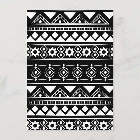 Modern Boho Muster Wedding Arch Gold Menükarte (Rückseite)