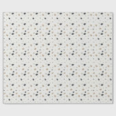 Modern Boho Neutral Terrazzo Speckled Earth Tones Geschenkpapier (Flach)