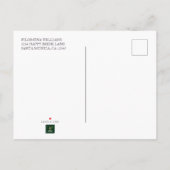 Modern Boho Pampas Grass Cotton Brautparty Einladungspostkarte (Rückseite)