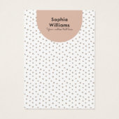 Modern Boho Pastel Earring Juwelier Display Card (Rückseite)