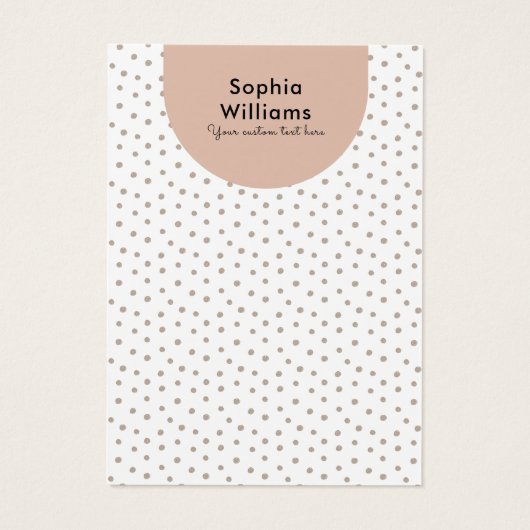 Modern Boho Pastel Earring Juwelier Display Card (Rückseite)