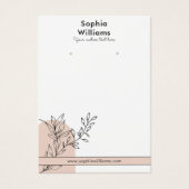 Modern Boho Pastel Earring Juwelier Display Card (Vorderseite)