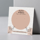 Modern Boho Pastel Earring Juwelier Display Card
