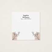 Modern Boho Pastel Earring Juwelier Display Card (Rückseite)