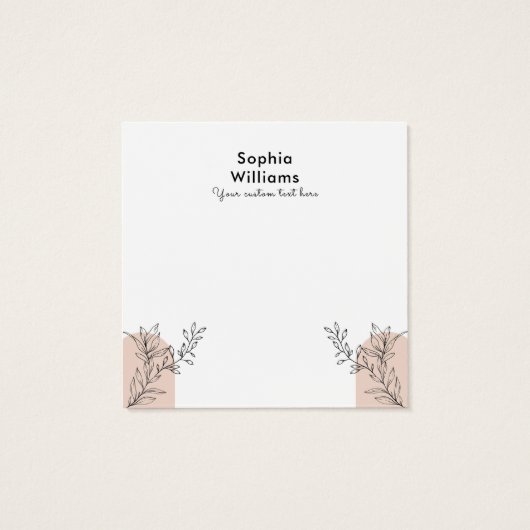 Modern Boho Pastel Earring Juwelier Display Card (Rückseite)