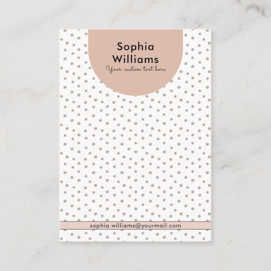 Modern Boho Pastel Earring Juwelier Display Card Telefonnummerkarte (Rückseite)