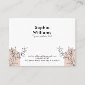 Modern Boho Pastel Polka Dots Visitenkarte (Rückseite)