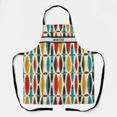 Modern Boho Pattern Individuelle Name Schürze (Vorderseite)
