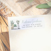 Modern Boho Pflanze Script Name & Anschrift