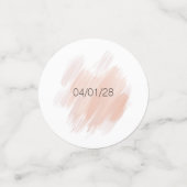 Modern Boho Pink Elegant Floral Wedding Confetti Konfetti (Klein Vorderseite)