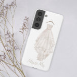 Modern Boho Pink Floral Wedding Miss zu Frau. Samsung Galaxy Hülle<br><div class="desc">Das elegante und praktische Samsung-Gehäuse ist in einem eleganten,  weichen Rosa und einem blumengeschmückten Taupe-Boho-Design bedruckt. Personalisieren Sie Ihre Daten einfach und schnell,  indem Sie einfach die Schaltfläche Anpassen drücken. Passende Artikel in unserem Zazzle Shop erhältlich!</div>