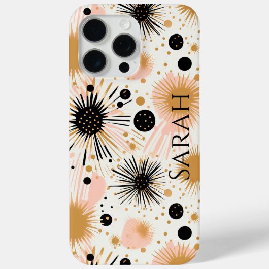 Modern Boho Pink Star Case-Mate iPhone Hülle (Rückseite)